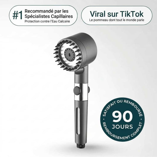 Pomme de Douche PRAWIA — Filtration Ionique Tri-Action